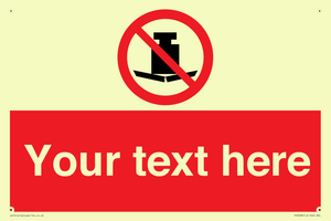 Custom No Heavy Loads Sign